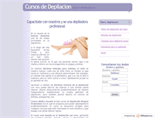 Tablet Screenshot of cursosdepilacion.com